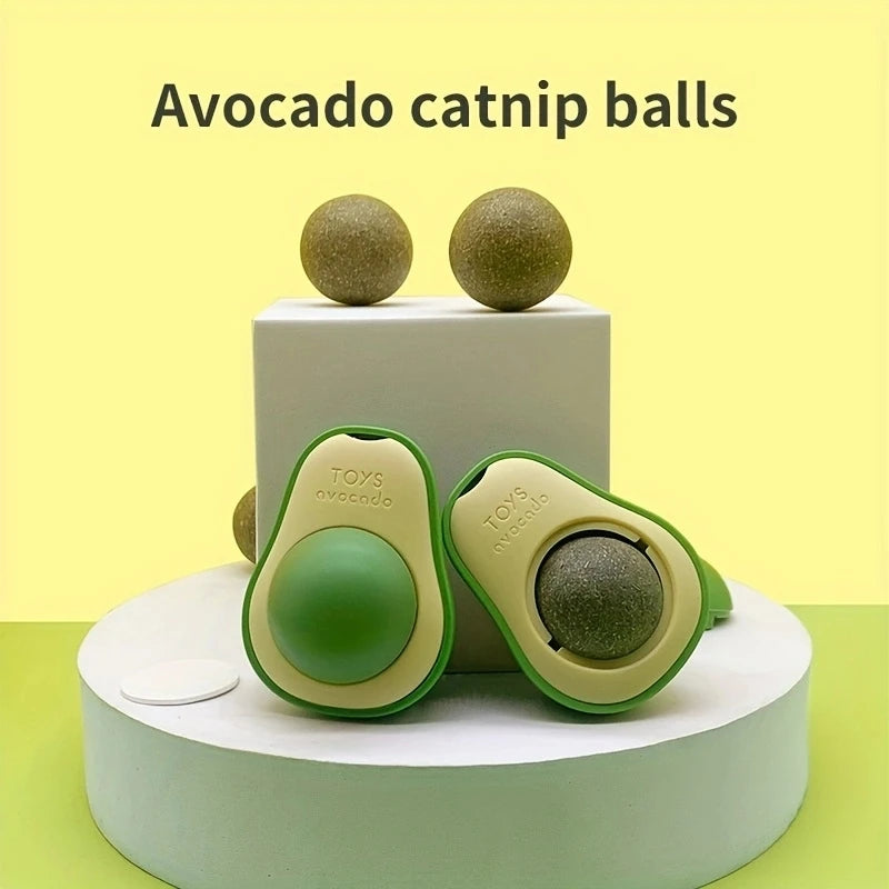 DISPENSER PARA CATNIP EM FORMATO DE ABACATE