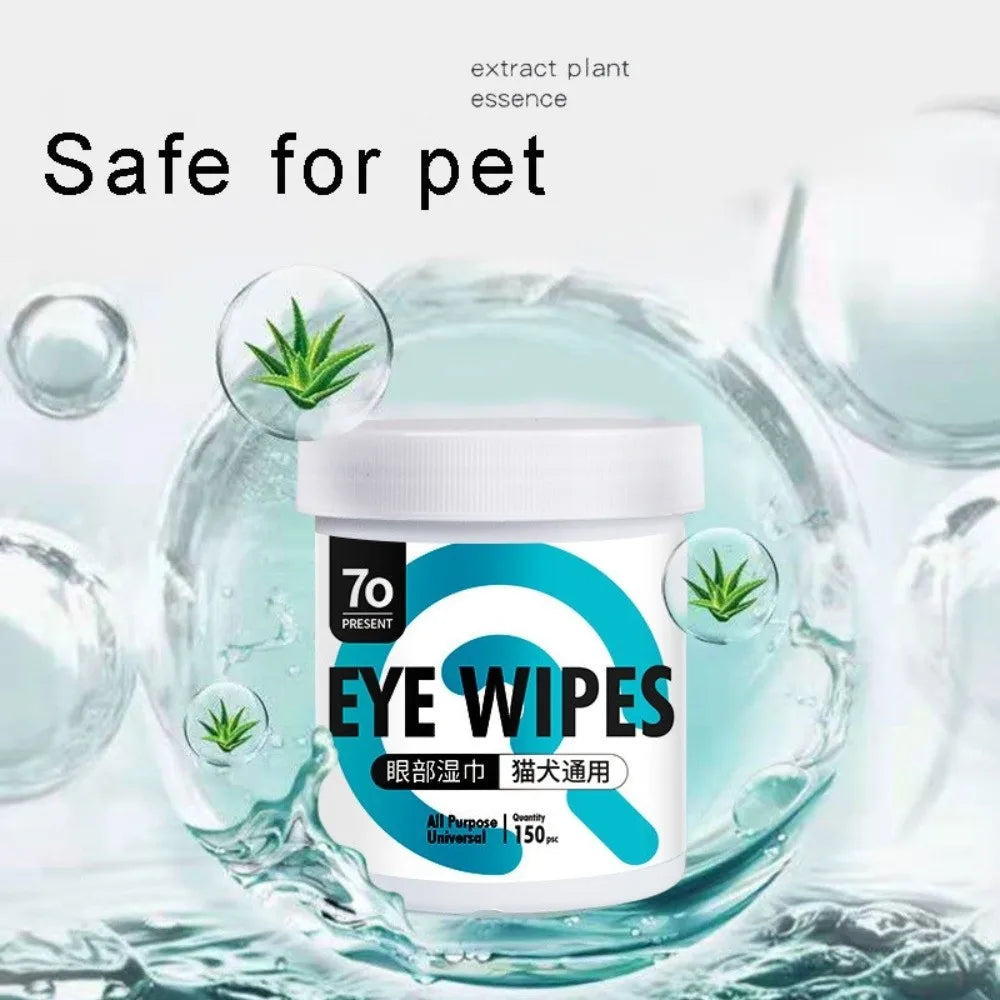 LENÇOS UMIDECIDOS PARA LIMPEZA DOS OLHOS DE CÃES E GATOS