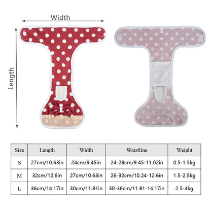 FRALDAS REUTILIZÁVEIS E LAVAVEIS PARA CÃES / MODELO 02