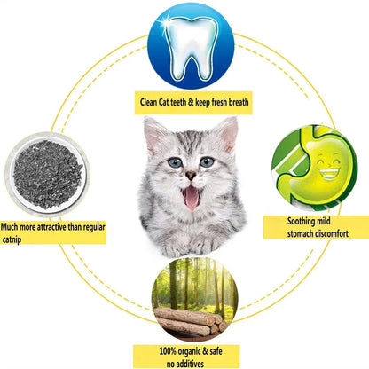 MASTIGADOR NATURAL PARA HIGIENE DENTAL DOS GATOS COM 15UN / MATATABI