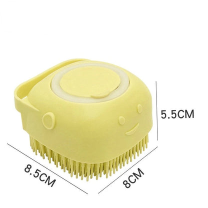 LUVA DE MASSAGEM PARA BANHO COM REPARTIMENTO PARA SHAMPOO