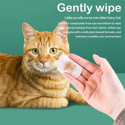 LENÇOS UMIDECIDOS PARA LIMPEZA DOS OLHOS DE CÃES E GATOS