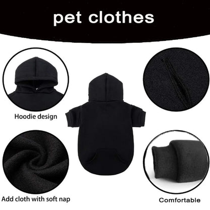 MOLETOM COM CAPUZ PARA GATOS E CÃES