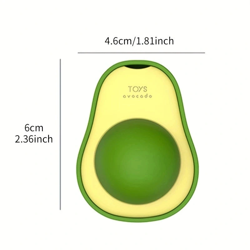 DISPENSER PARA CATNIP EM FORMATO DE ABACATE